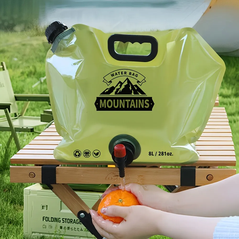 Portable Collapsible Water Storage Bag – Large Capacity Foldable Water Container for Camping, Hiking, Travel & Emergency, Thickened BPA-Free Durable Outdoor Water Jug